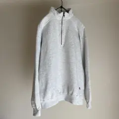 90's USA製　ラッセル　ハーフジップ　スウェット　Lのサムネイル