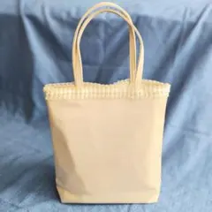 サテンサブバッグ　結婚式　パーティー　フォーマル　冠婚葬祭　レース　自立