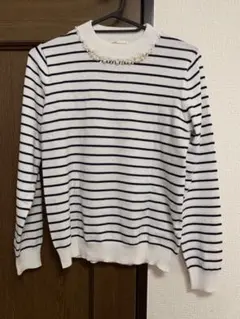 earth music & ecology ボーダーニット トップス