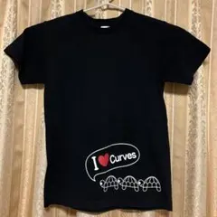 Curves 半袖Tシャツ ブラック カメプリントのサムネイル