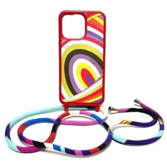 新品　箱付きエミリオプッチ　iPhoneケース EMILIO PUCCI エミリオプッチ ストラップ付 iPhoneケース - メルカリ