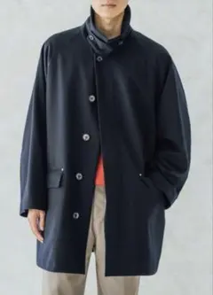 bshop別注 英国製 MACKINTOSH ステンカラーコート ネイビー