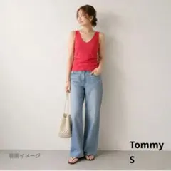 Tommy タンクトップ S ピンク ロゴ レディースのサムネイル
