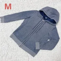 UNIQLO ユニクロ　（M）ブルーグレー フード付きパーカー 裏起毛