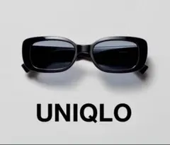 新品UNIQLOサングラスレクタングル ブラック黒UVカット男女兼用
