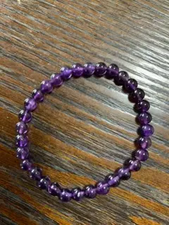 アメジスト ビーズブレスレット 紫色　ストーンマーケット