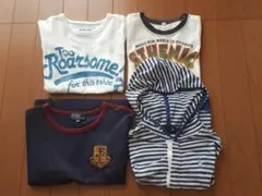 ラルフローレン薄手長袖パーカー・半袖Tシャツ三点の四点セット