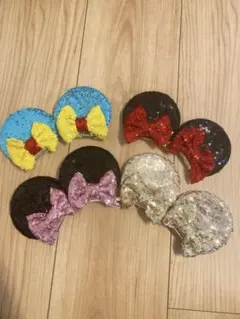 m*様 ミニー　ヘアクリップ セット