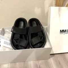 【美品】MM6メゾンマルジェラ プラットウェビングスリッポンサンダル 22.5のサムネイル