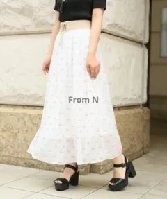 フラミンゴ柄スカート(ローリーズファーム）