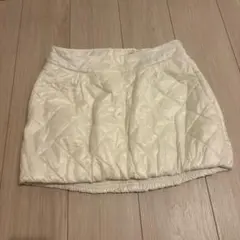 NIKE GOLF ホワイトキルティングスカート