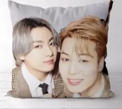 ❤️ 【 BTS 】 テテ & ジミン ❤️⭐️ クッションカバー⭐️《麻の