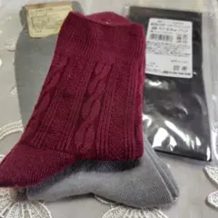 【新品】ソックス２足ナイロンハイソックス1足