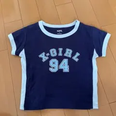 X-girl 半袖 Tシャツ ネイビー Sサイズのサムネイル