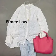 Eimee Law エイミーロウ バックタックフリルブラウス　異素材生地のサムネイル