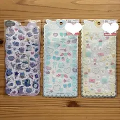 【正規品】 クーリア　猫　シール　カミオジャパン　シュガーグリッターシール　３点