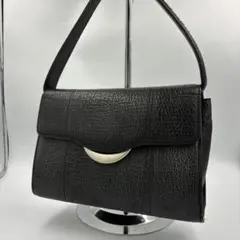 良品】Takechi タケチ　シャークスキン　ハンドバッグ　フォーマルバッグ　黒