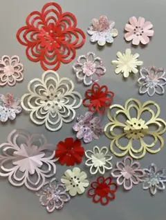 壁面飾り　切り花　ひな祭り