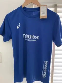 新品タグ付 asics 横浜トライアスロン2024 Tシャツ M