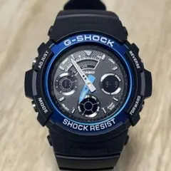 目玉価格！【人気モデル完動美品】G-SHOCK AW-591／アナデジ／ブルー