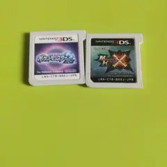 3DS ソフト セット売り モンスターハンターX ポケットモンスタームーン