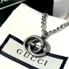 GUCCI 新品同様品 ペア G刻印ラウンドネックレス 925 極美品 - メルカリ