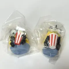 【2点セット】ボブ ケビン ミニオンズ もぐもぐFig.2 カプセルトイ