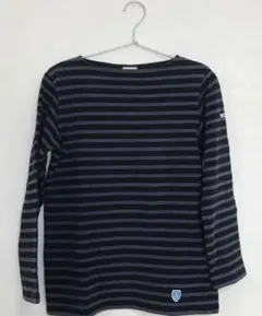 ORCIVAL オーシバル　紺×青　長袖Tシャツボートネック Tシャツ　Sサイズ