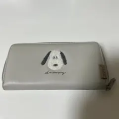 スヌーピー 長財布 ベージュ