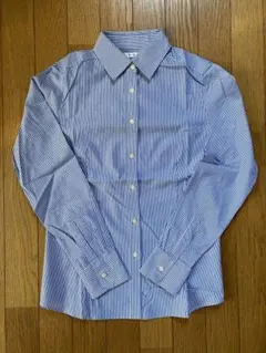 ユニクロ　StyleUp　ストライプ　長袖シャツ　Mサイズ