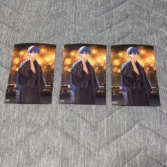 めろんぱーかー めろぱか ブロマイド １０月 サムライ翔 ３枚セット L判