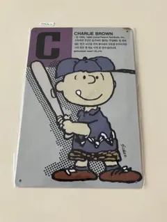 PEANUTS Charlie Brown ブリキ看板