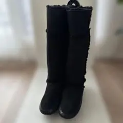Tory Burch☆ブラックファー付きロングブーツ