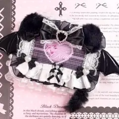 ハンドメイド　名札ケース　名札デコ　猫耳　猫　ファー　サイン会　ヨントン