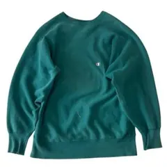 90'sチャンピオンReverse Weaveリバースウィーブ/グリーン/XL