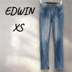 EDWIN エドウィン スキニーデニム ストレッチ 小さめ ライトブルー XS