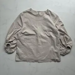 MilaOwen 【ウォッシャブル】パフスリーブスタンドカラーペプラムBL