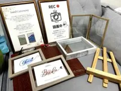 ウェルカムスペース　結婚式　フレーム　写真立て　イーゼルなど