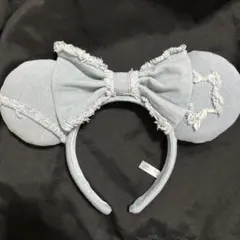 東京ディズニーリゾート デニム風カチューシャ　ミニー　ミニーマウス