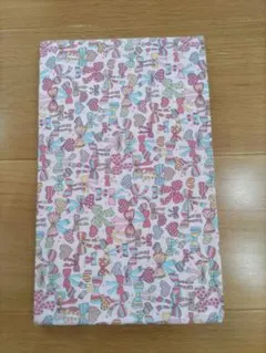 新品　はぎれ　オックス　生地　1m　3枚　3М　 リボン柄　ピンク　水色