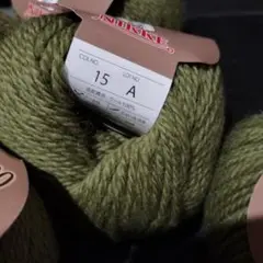 NIKKE やわらかウール100 オリーブグリーン 40g 5玉