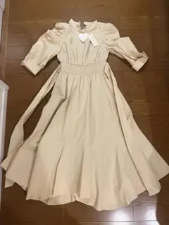 31sons de mode ワンピース イエロー 黄色 ベージュ