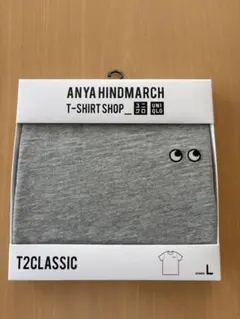 新品　UNIQLO×ANYA HINDMARCH Tシャツ グレー Lのサムネイル