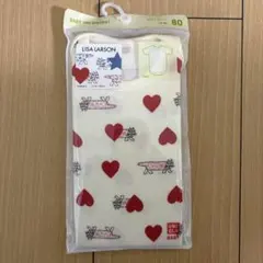 ボディスーツ ベビー 肌着 ユニクロ リサラーソン ハート 猫 ネコ