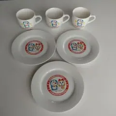 ドラえもん&ドラミちゃん　皿　マグカップ　ペア３点セット　ストロベリーコーンズ