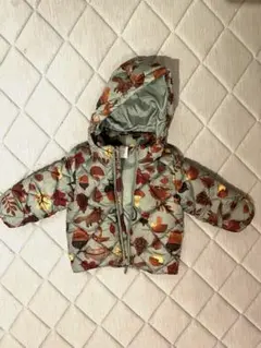 完売人気　H&M 中綿ジャケット　ダウンジャケット ボタニカル・動物柄　80