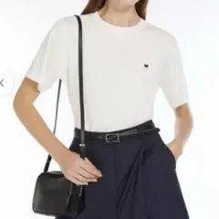 【新品タグ付】 WEEKEND MAX MARA 蝶ロゴTシャツ 半袖 白 Lのサムネイル