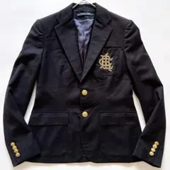 H818 美品 L ラルフローレン テーラードジャケット ブラウン レディース H818 美品 L ラルフローレン テーラードジャケット ブラウン