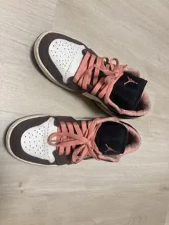 NIKE air Jordan ホワイト/ブラウン/ピンク　25.5cm