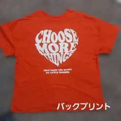バースデイ　マイリトルワンダー　Tシャツ　120cm　オレンジ　ぷっくり